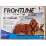 FRONTLINE Plus สำหรับสุนัขหนัก 10-20 กก. 1 กล่อง บรรจุ 3 หลอด