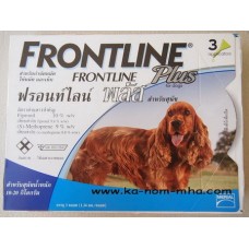 FRONTLINE Plus สำหรับสุนัขหนัก 10-20 กก. 1 กล่อง บรรจุ 3 หลอด