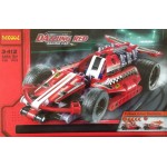 Decool 3412 Dazzling Red Racing Car 158PCS