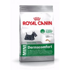 Royal Canin Mini Dermacomfort ชนิดเม็ด สำหรับสุนัขโต พันธุ์เล็กที่ผิวระคายเคืองและคันง่าย 4 kg