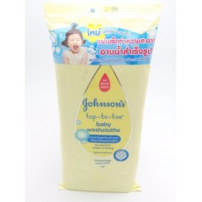 จอห์นสัน Johnson's ท็อปทูโท เบบี้ วอช คล็อธ ผ้าเช็ดทำความสะอาดตัวเด็ก 15 แผ่น