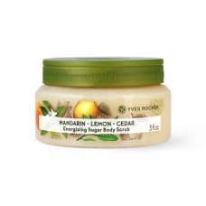 Yves Rocher Energizing Sugar Body Scrub Mandarin Lemon Cedar 150ml 