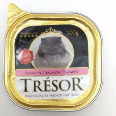 ทรีซอร์ แคท Tresor Cat Salmon รสปลาแซลมอน สำหรับแมวโตอายุตั้งแต่ 1 ปีขึ้นไป 100กรัม