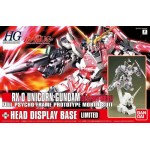 1/144 HGUC RX-0 Unicorn Gundam Destroy Mode + Head Display Base