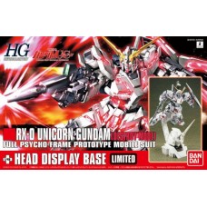 1/144 HGUC RX-0 Unicorn Gundam Destroy Mode + Head Display Base