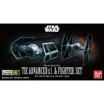 VEHICLE MODEL 007 TIE ADVANCED X 1 & TIE FIGHTER SET