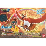 Pokemon Plastic Model Collection Ho-oh & Charizard & Ash Ketchum`s Pikachu