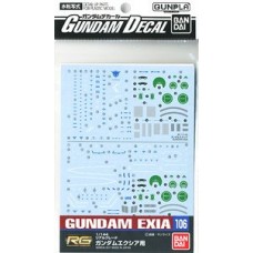 Gundam Decal (RG) for GN-001 Gundam Exia