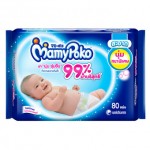 มามี่โพโค Mamy Poko เบบี้ไวพ์ นุ่มหนาพิเศษ ห่อ 80 แผ่น