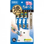 CIAO Chu-ru ขนมครีมแมวเลีย ปลาทูน่าย่าง รสหอยเชลล์ 12 กรัม x 4 ซอง