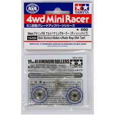 TA 15426 19mm Aluminum Rollers w/Plastic Rings (Dish Type)