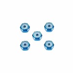 TA 15500 2mm Aluminum Lock Nut (Blue, 5pcs.)