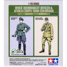 25154 WW2 WEHRMACHT OFFICER & AFRICA CORPS TANK CREWMAN