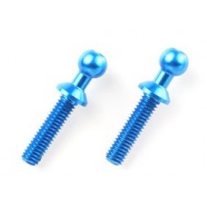 TA 40541 4x10mm Aluminum Ball Connector 2 pcs. (Blue)