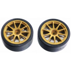 TA 51219 TT-01D Drift Tires Type D & Wheels (2 pcs.)