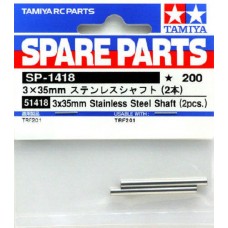 TA 51418 3x35mm Stainless Steel Shaft (2pcs.)