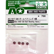 TA 94752 Mini 4WD 520 Ball Bearing (4pcs.)