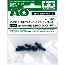 TA 94774 Mini 4WD Wheel Bushings (Black, 8pcs.)