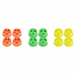 TA 95241 Mini 4WD Fluorescent Wheel Set (Small Diameter, Low Profile)