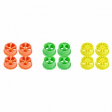 TA 95241 Mini 4WD Fluorescent Wheel Set (Small Diameter, Low Profile)