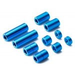 TA 95310 Aluminum Spacer Set (12/6.7/6/3/1.5mm 2pcs. Each) (Blue)