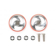 TA 95326 19mm Aluminum Rollers w/Plastic Rings (Red)