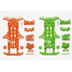 95355 VS FLUORESCENT-COLOR CHASSIS SET (ORANGE/GREEN)