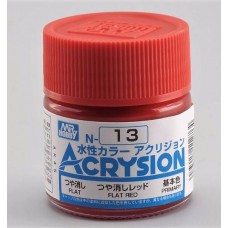 MR.ACRYSION COLOR N-13 FLAT RED