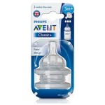 เอเวนท์ Avent จุกนมยางซิลิโคน รุ่น คลาสสิค แพ็คคู่ สำหรับ 3 เดือน+ 