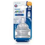 เอเวนท์ Avent จุกนมยางซิลิโคน รุ่น คลาสสิค แพ็คคู่ สำหรับ 6 เดือน+ 