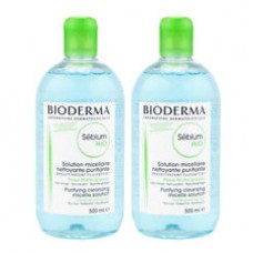 Bioderma Sebium H2O Purifying Cleansing Micelle Solution (500mlx2)