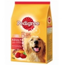 Pedigree ชนิดเม็ด รสเนื้อวัวและผัก 500 g สำหรับสุนัขโตเต็มวัย