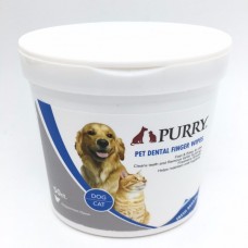 PURRY Dental finger wipes ปลอกนิ้วแปรงฟัน ทำความสะอาดเหงือกและฟัน ขนาด 50 ชิ้น