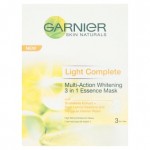 Garnier Light Complete 3 in 1 Whitening Essence Mask / แพ็ค 3 ชิ้น