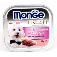 Monge Fresh ชนิดเปียก สำหรับสุนัข สูตรปลาทูน่า 100 กรัม