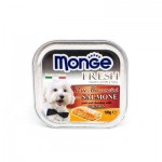 Monge Fresh ชนิดเปียก สำหรับสุนัข สูตรปลาแซลมอน 100 กรัม