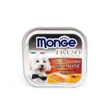 Monge Fresh ชนิดเปียก สำหรับสุนัข สูตรปลาแซลมอน 100 กรัม