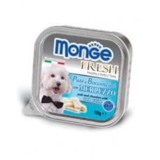 Monge Fresh ชนิดเปียก สำหรับสุนัข สูตรปลาค้อด 100 กรัม