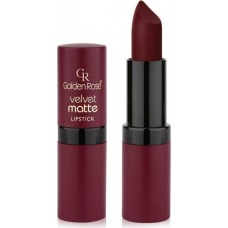 Golden Rose Velvet Matte Lipstick 4.2g No.23 Burgundy Red