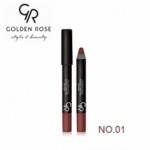 Golden Rose Matte Lipstick Crayon 3.5g No.01 Red Brown 