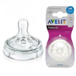 เอเวนท์ Avent จุกนมยางซิลิโคน รุ่นNatural แพ็คคู่ สำหรับ 3 เดือน+ 