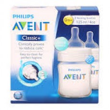 เอเวนท์ Avent ขวดนม รุ่นคลาสสิค ขนาด 4 oz. สำหรับ 0 เดือน+ แพ็คคู่