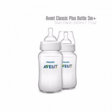 เอเวนท์ Avent ขวดนม รุ่นคลาสสิค ขนาด 11 oz. สำหรับ 3 เดือน+ แพ็คคู่