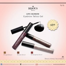 Bisous Bisous Love Blossom Eyebrow Tattoo Gel #3 Burgundy brown