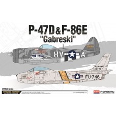 AC 12530 1/72 P-47D & F-86E "Gabreski"