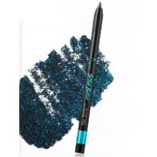 Touch In Sol Style black gel liner with Diamond #4 Aquamarine (Black+Emerald)