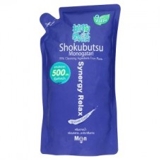 โชกุบุสซึ โมโนกาตาริ Shokubutsu monoggatari ครีมอาบน้ำ  ฟอร์ เมน ซินเนอร์จี รีแร็กซ์ ชนิดถุงเติม 500 ml 