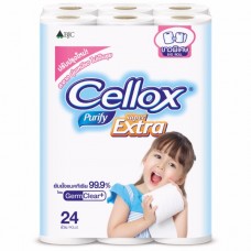 เซลล็อกซ์ พิวริฟาย Cellox purify ซูเปอร์ เอ็กซ์ตร้า  บิ๊ก โรล 24ม้วน