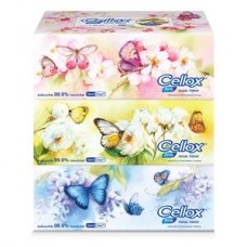 กระดาษเช็ดหน้า เซลล็อกซ์ พิวริฟาย Cellox purify ฟลาวเวอร์ แพ็ค3