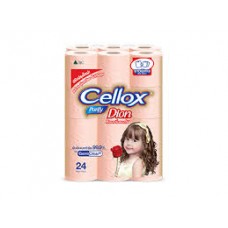 เซลล็อกซ์ พิวริฟาย Cellox purify ดิออน สีพีช 24ม้วน (มีกลิ่น)